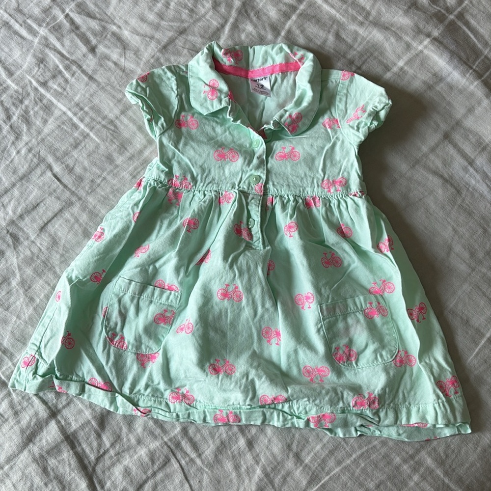 7pc Baby Girl Clothes Bundle Lightly Worn Size 6-12months Multiple Brands - Picture 3 of 7